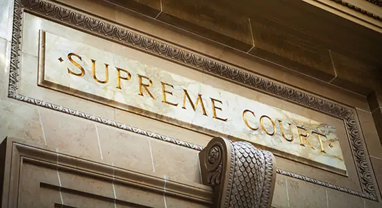 Supreme court courtroom